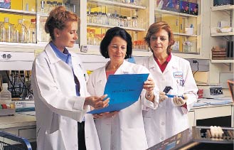 Dr. Sara Strom (center), Dr. Patricia Thompson (left), Dr. Randa El-Zein 