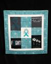 55. Ovarian Cancer Awareness T-Shirt Quilt (TX)