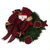 Wreath #161 Plaid Santa